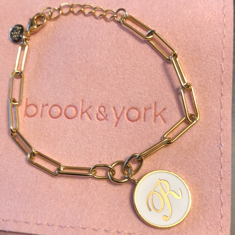 Brook&York Callie white enamel bracelet new in box - Picture 13 of 13